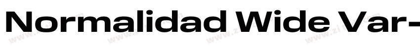 Normalidad Wide Var字体转换 Normalidad Wide Var字体转换